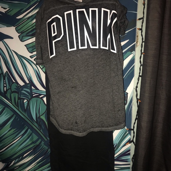 VS PINK Sweatpants & Lounge Tee - Picture 4 of 7